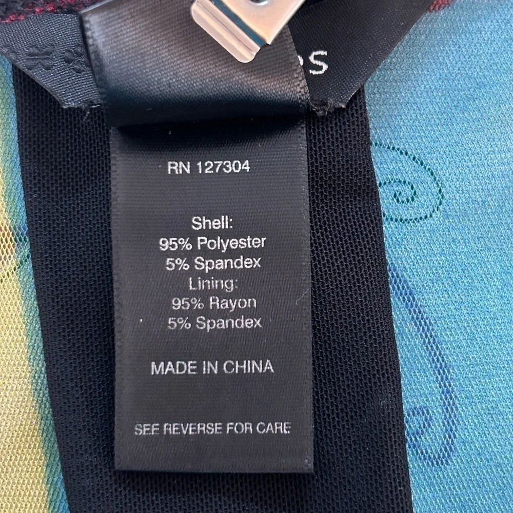 Ali Miles Womens Artsy Sheer Tunic Top Size
L Multicolor Flowy Layer - Picture 12 of 12
